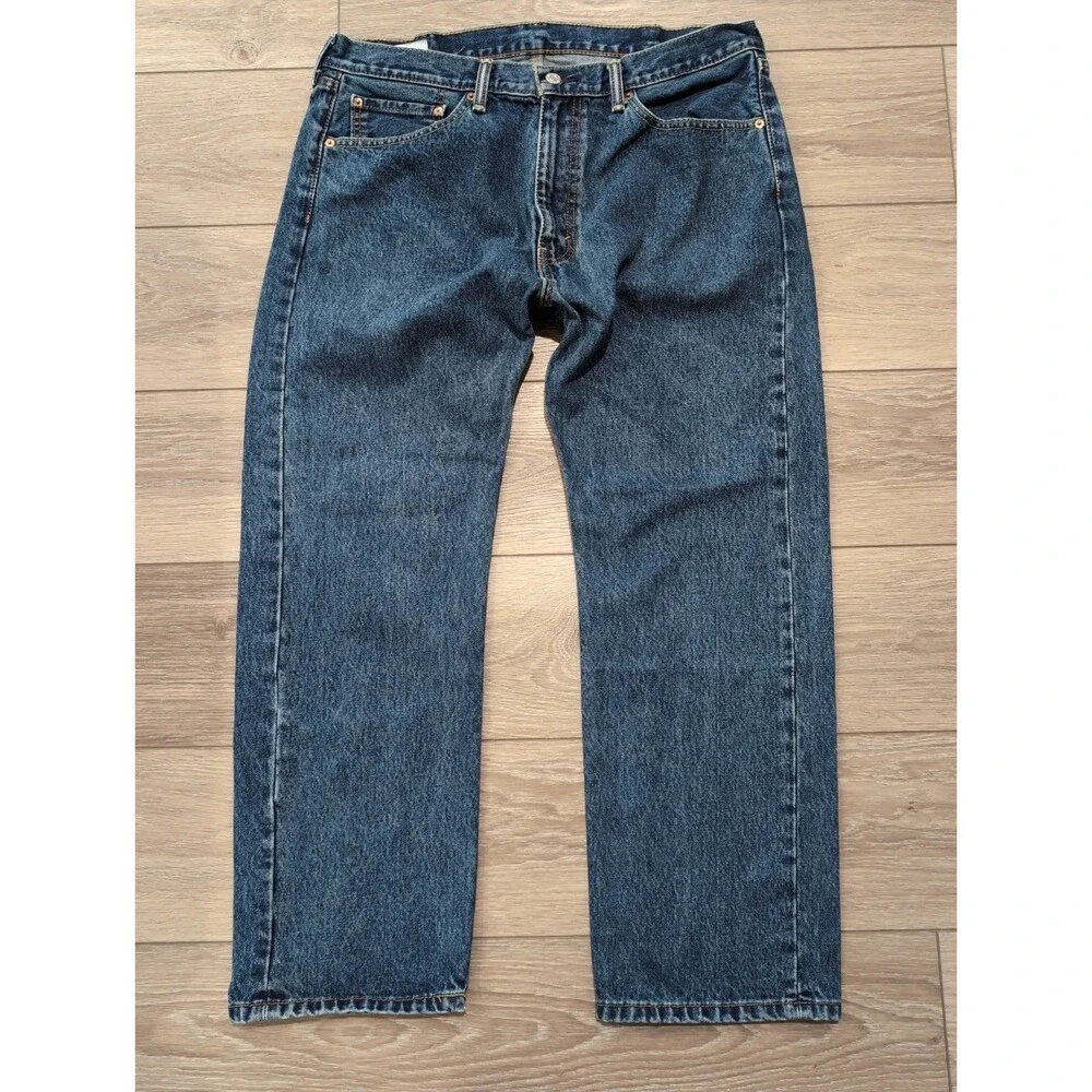 LEVI'S 505 MENS JEANS SZ 38x29(36x29Actual)Blue Straight Regular MEDIUM Wash EUC